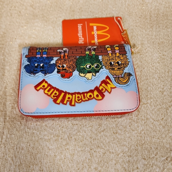Loungefly McDonalds Fry Kids Fry Guys McDonaldland Zip Around Wallet NEW - Picture 9 of 13